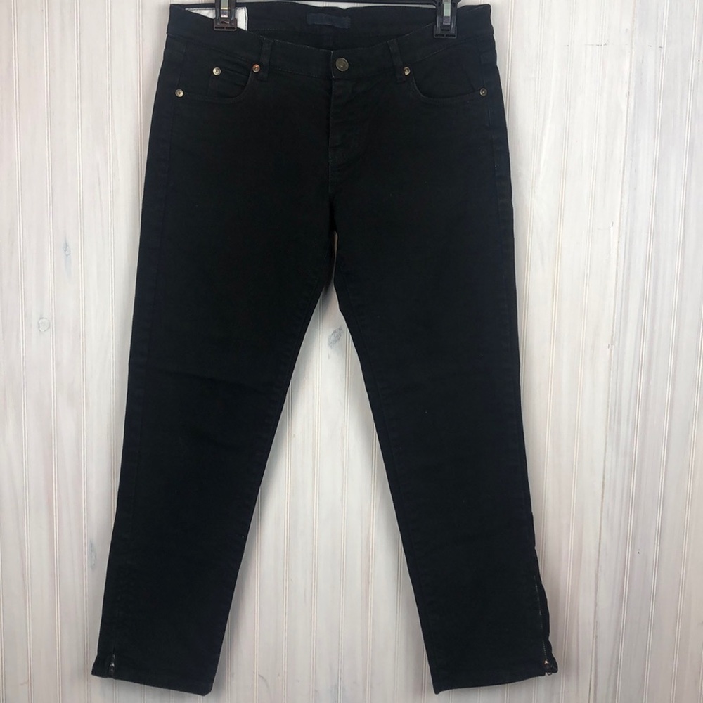 JIL SANDER ANKLE CROPPED SKINNY JEANS ANKLE ZIP 29